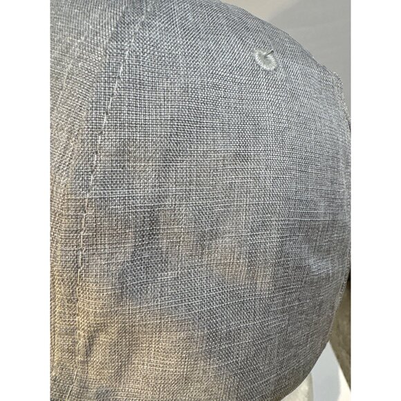 Molson Montreal 1786 Hat Embroidered Gray Adjustable Baseball Cap Linen Look - Picture 4 of 8